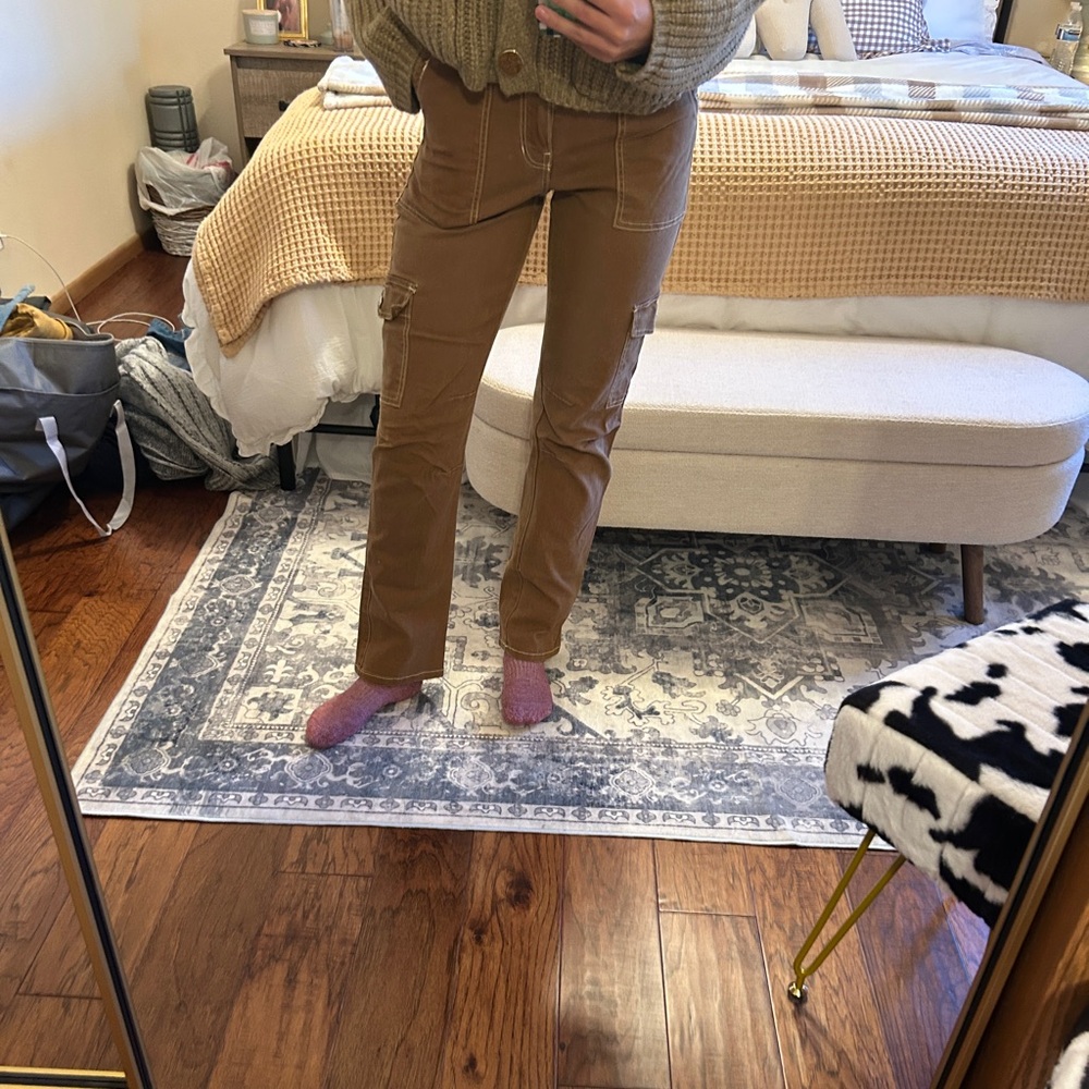 FiveStar Women's Brown Cargo Pants